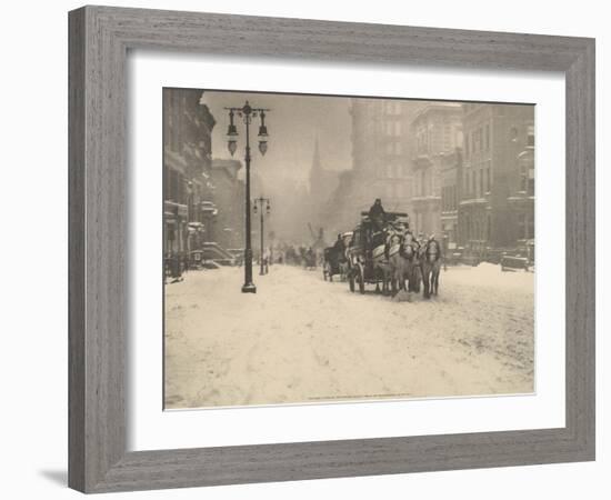 A Dreary Day, 1893-Alfred Stieglitz-Framed Art Print