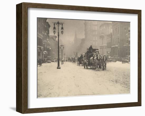 A Dreary Day, 1893-Alfred Stieglitz-Framed Art Print