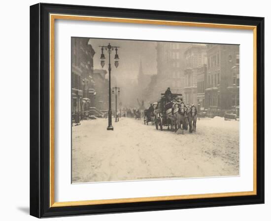 A Dreary Day, 1893-Alfred Stieglitz-Framed Art Print