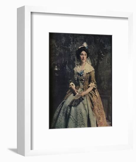 'A Dress of the early 18th century, with a fine example of quilted petticoat', c1913-Unknown-Framed Photographic Print