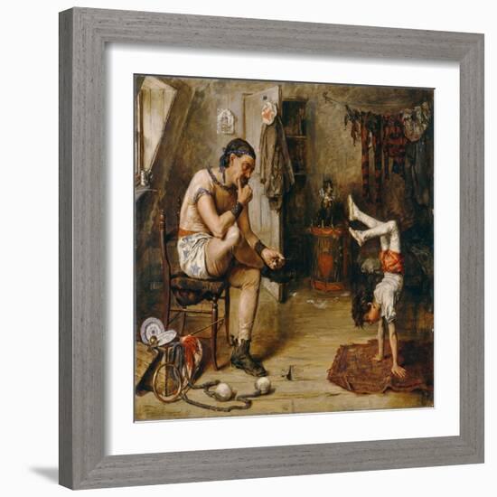 A Dress Rehearsal, 1868 (Oil on Panel)-Frederick Barnard-Framed Giclee Print