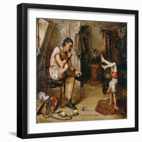 A Dress Rehearsal, 1868 (Oil on Panel)-Frederick Barnard-Framed Giclee Print