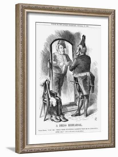 A Dress Rehearsal, 1868-John Tenniel-Framed Giclee Print