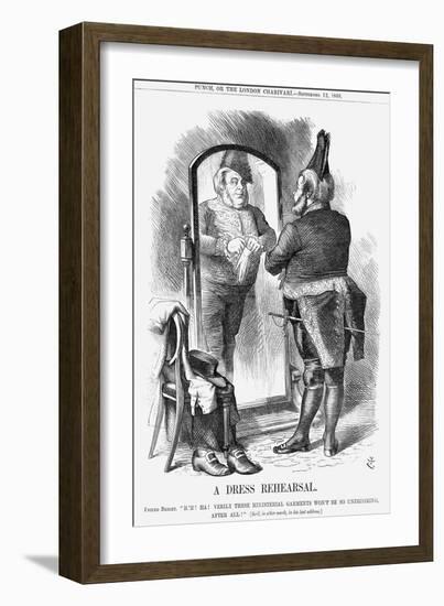 A Dress Rehearsal, 1868-John Tenniel-Framed Giclee Print