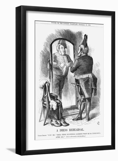 A Dress Rehearsal, 1868-John Tenniel-Framed Giclee Print