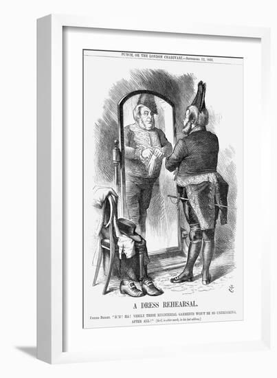 A Dress Rehearsal, 1868-John Tenniel-Framed Giclee Print