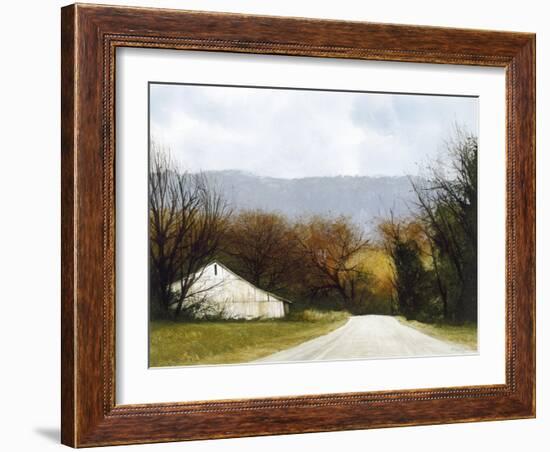 A Drive Through Fall-Miguel Dominguez-Framed Giclee Print