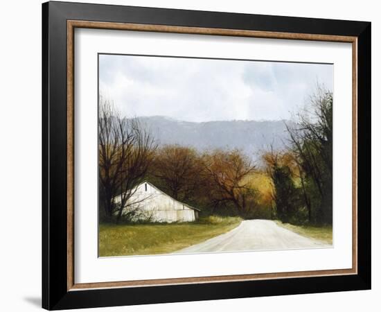 A Drive Through Fall-Miguel Dominguez-Framed Giclee Print