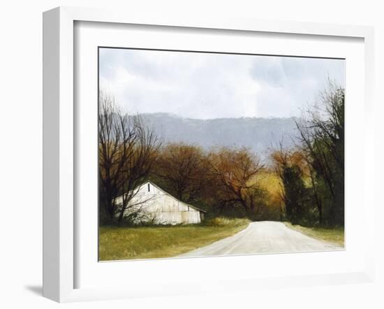 A Drive Through Fall-Miguel Dominguez-Framed Giclee Print