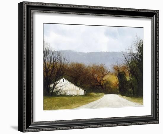 A Drive Through Fall-Miguel Dominguez-Framed Giclee Print