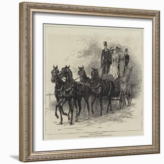 A Drive to Hurlingham-Arthur Hopkins-Framed Giclee Print