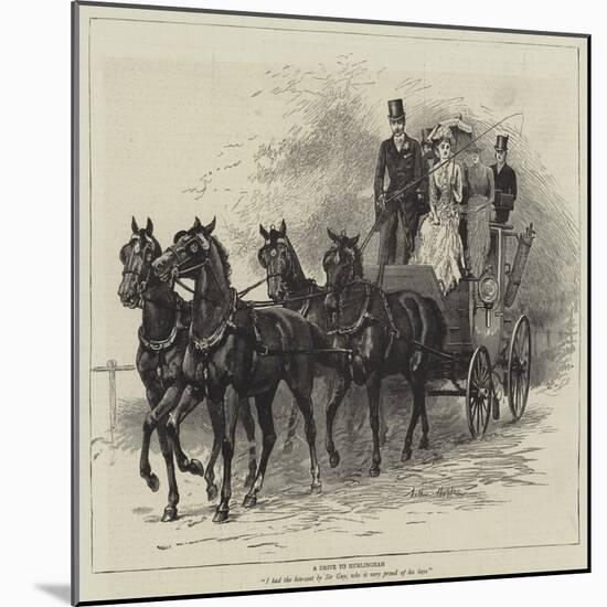 A Drive to Hurlingham-Arthur Hopkins-Mounted Giclee Print