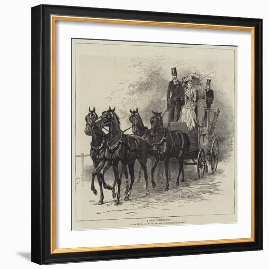 A Drive to Hurlingham-Arthur Hopkins-Framed Giclee Print