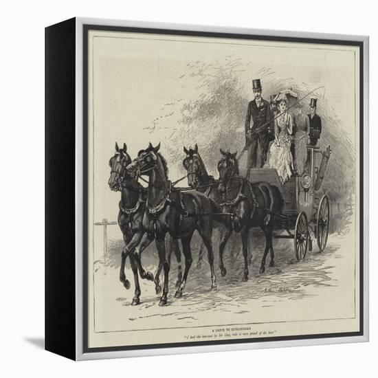 A Drive to Hurlingham-Arthur Hopkins-Framed Premier Image Canvas