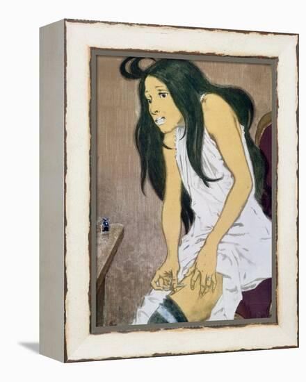 A Drug Addict Injecting Herself, Early 20th Century-Eugene Grasset-Framed Premier Image Canvas