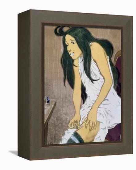 A Drug Addict Injecting Herself, Early 20th Century-Eugene Grasset-Framed Premier Image Canvas