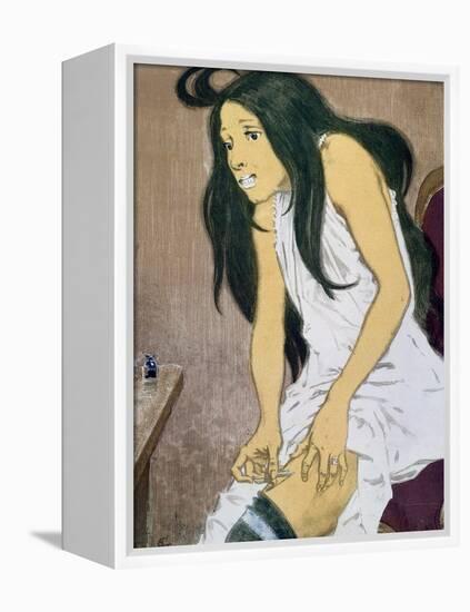 A Drug Addict Injecting Herself, Early 20th Century-Eugene Grasset-Framed Premier Image Canvas