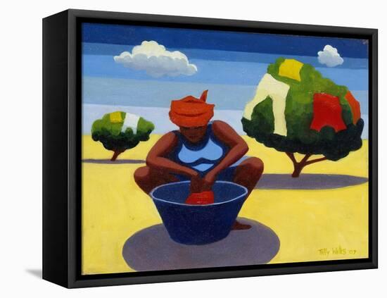 A Drying Day, 2007-Tilly Willis-Framed Premier Image Canvas