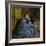 A Duchess (The Blue Dress), C.1866 (Oil on Panel)-Alfred Emile Stevens-Framed Giclee Print