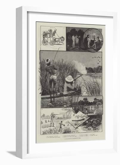 A Duck-Shooting Expedition in India-null-Framed Giclee Print