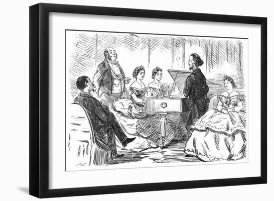 A Duet under Difficulties, 1863-null-Framed Art Print