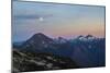 A Dusky Sunset Over The North Cascade Mountains In Washington During Summer-Hannah Dewey-Mounted Photographic Print