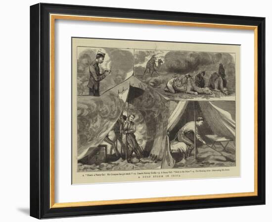 A Dust Storm in India-null-Framed Giclee Print