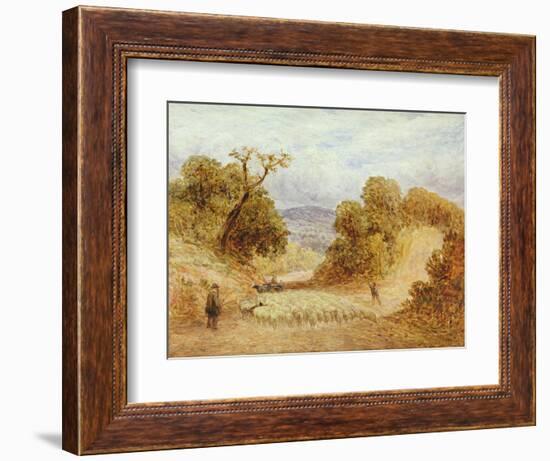 A Dusty Road, 1868-John Linnell-Framed Giclee Print