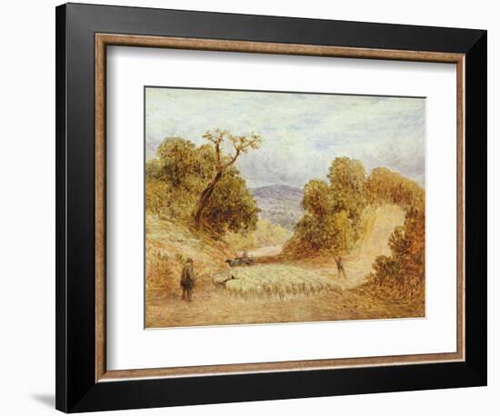 A Dusty Road, 1868-John Linnell-Framed Giclee Print