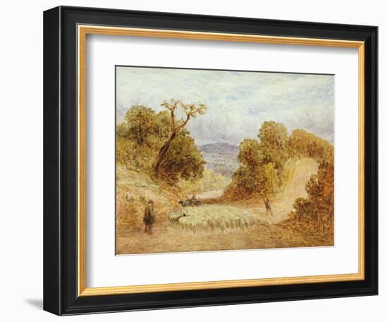 A Dusty Road, 1868-John Linnell-Framed Giclee Print