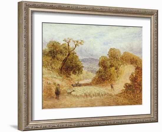 A Dusty Road, 1868-John Linnell-Framed Giclee Print