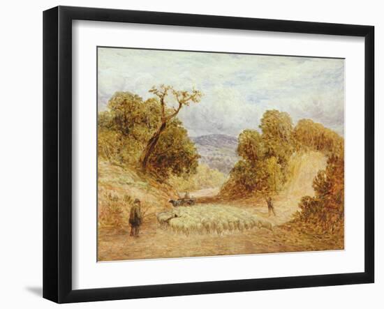 A Dusty Road, 1868-John Linnell-Framed Giclee Print