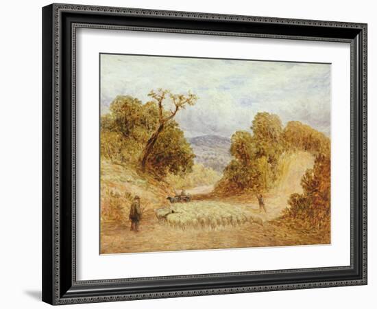 A Dusty Road, 1868-John Linnell-Framed Giclee Print