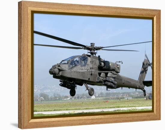 A Dutch AH-64 Apache Deployed to Frosinone Air Base, Italy for Training-Stocktrek Images-Framed Premier Image Canvas