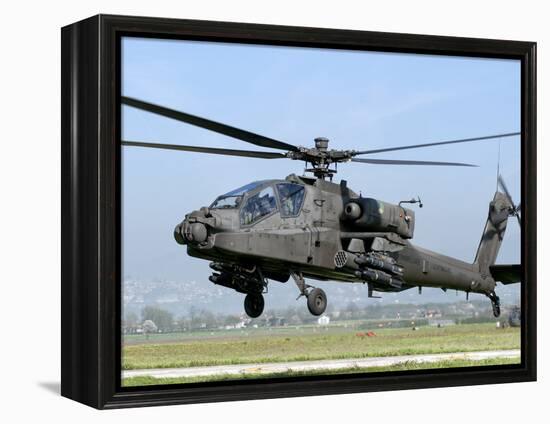 A Dutch AH-64 Apache Deployed to Frosinone Air Base, Italy for Training-Stocktrek Images-Framed Premier Image Canvas