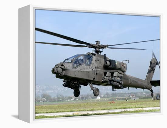 A Dutch AH-64 Apache Deployed to Frosinone Air Base, Italy for Training-Stocktrek Images-Framed Premier Image Canvas