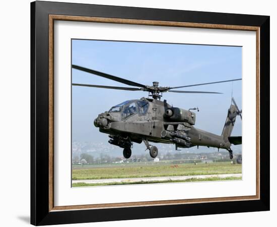 A Dutch AH-64 Apache Deployed to Frosinone Air Base, Italy for Training-Stocktrek Images-Framed Photographic Print