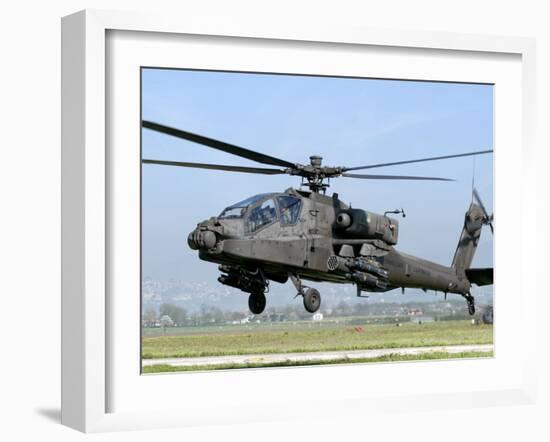 A Dutch AH-64 Apache Deployed to Frosinone Air Base, Italy for Training-Stocktrek Images-Framed Photographic Print