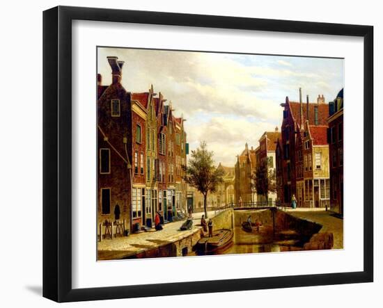 A Dutch Canal-Willem Koekkoek-Framed Giclee Print