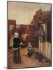 'A Dutch Courtyard', c1658, (1911)-Pieter De Hooch-Mounted Giclee Print