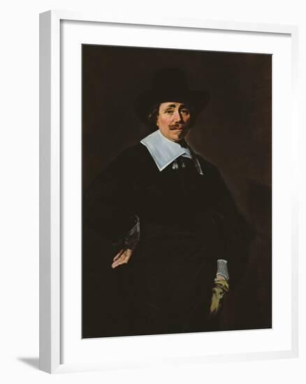 A Dutch Gentleman, C.1643-45-Frans Hals-Framed Giclee Print