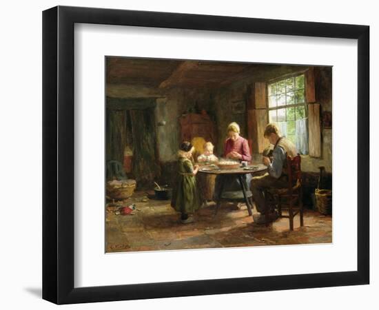 A Dutch Interior - Grace before the Meal-Evert Pieters-Framed Giclee Print