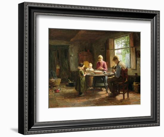 A Dutch Interior - Grace before the Meal-Evert Pieters-Framed Giclee Print