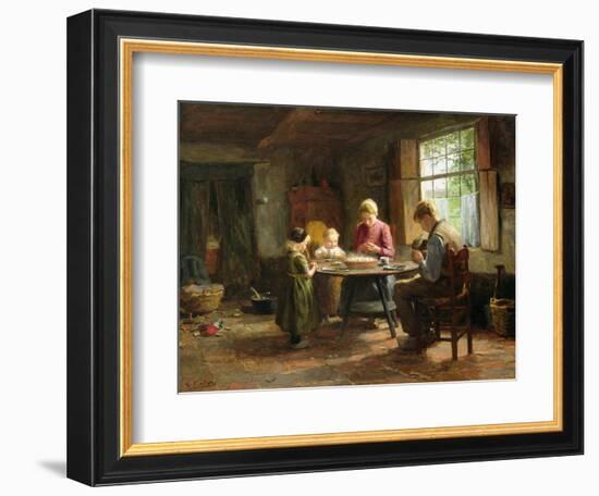 A Dutch Interior - Grace before the Meal-Evert Pieters-Framed Giclee Print