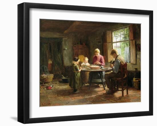 A Dutch Interior - Grace before the Meal-Evert Pieters-Framed Giclee Print