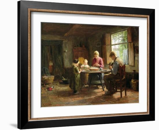 A Dutch Interior - Grace before the Meal-Evert Pieters-Framed Giclee Print