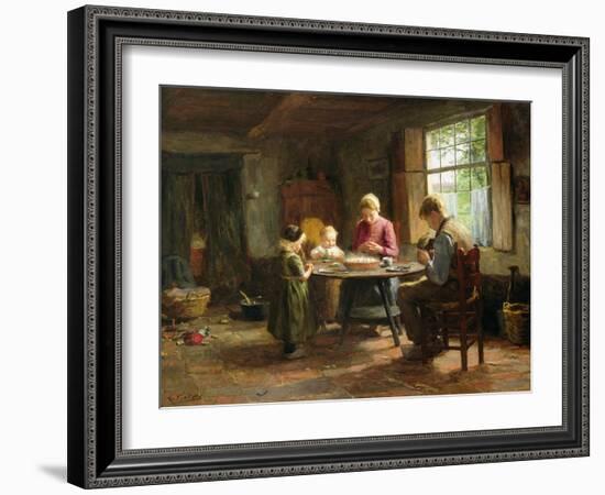 A Dutch Interior - Grace before the Meal-Evert Pieters-Framed Giclee Print