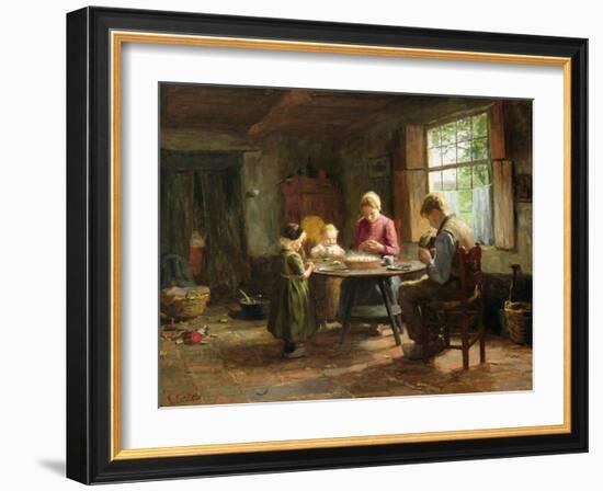 A Dutch Interior - Grace before the Meal-Evert Pieters-Framed Giclee Print