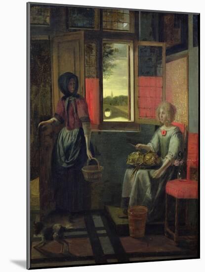 A Dutch Interior-Pieter de Hooch-Mounted Giclee Print