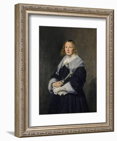 A Dutch Lady, C.1643-45-Frans Hals-Framed Giclee Print